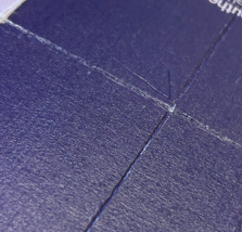 Cracking on printed papae